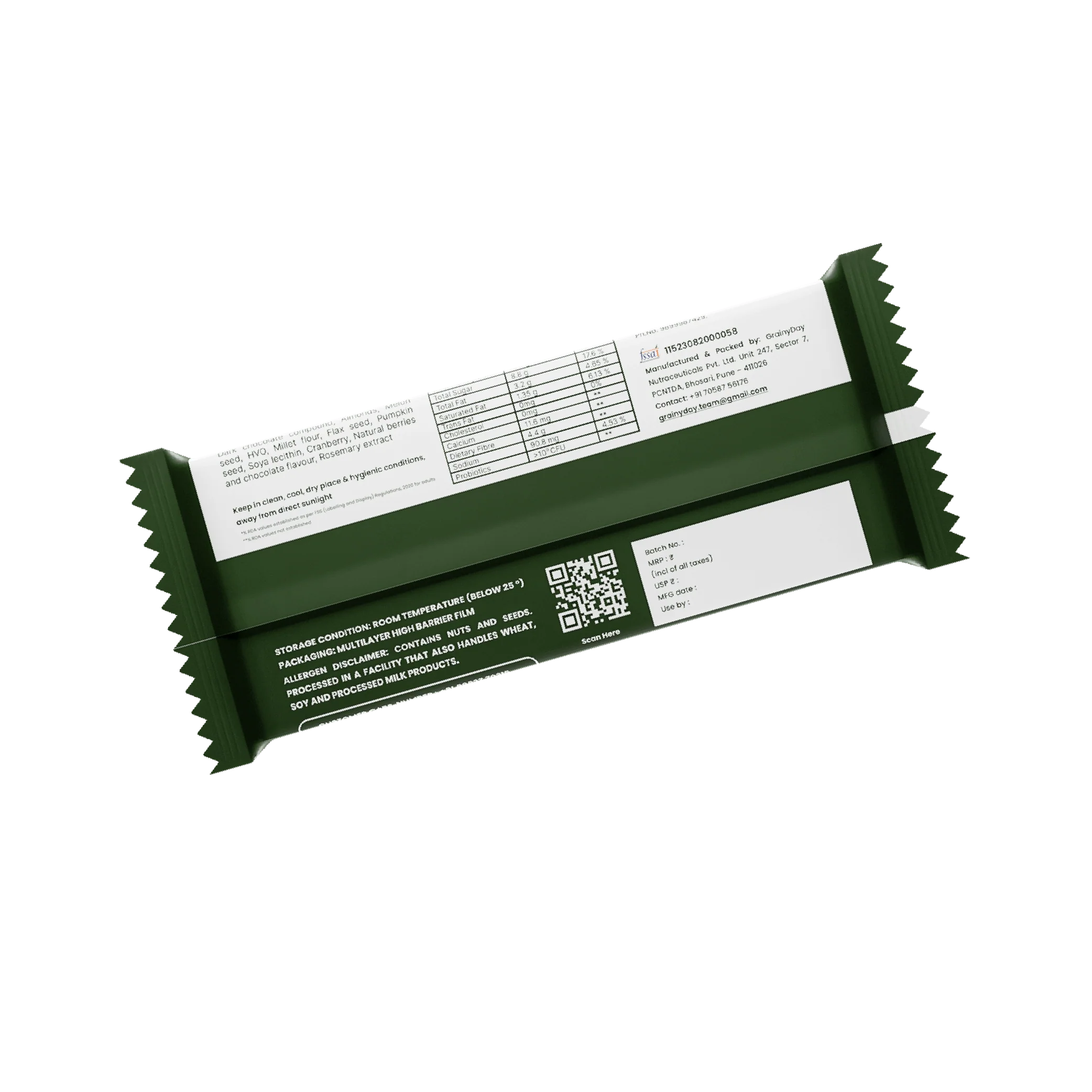Vegan Protein Bars - Cranberries & Nuts Energy Bars (Pack of 6) - Image 3